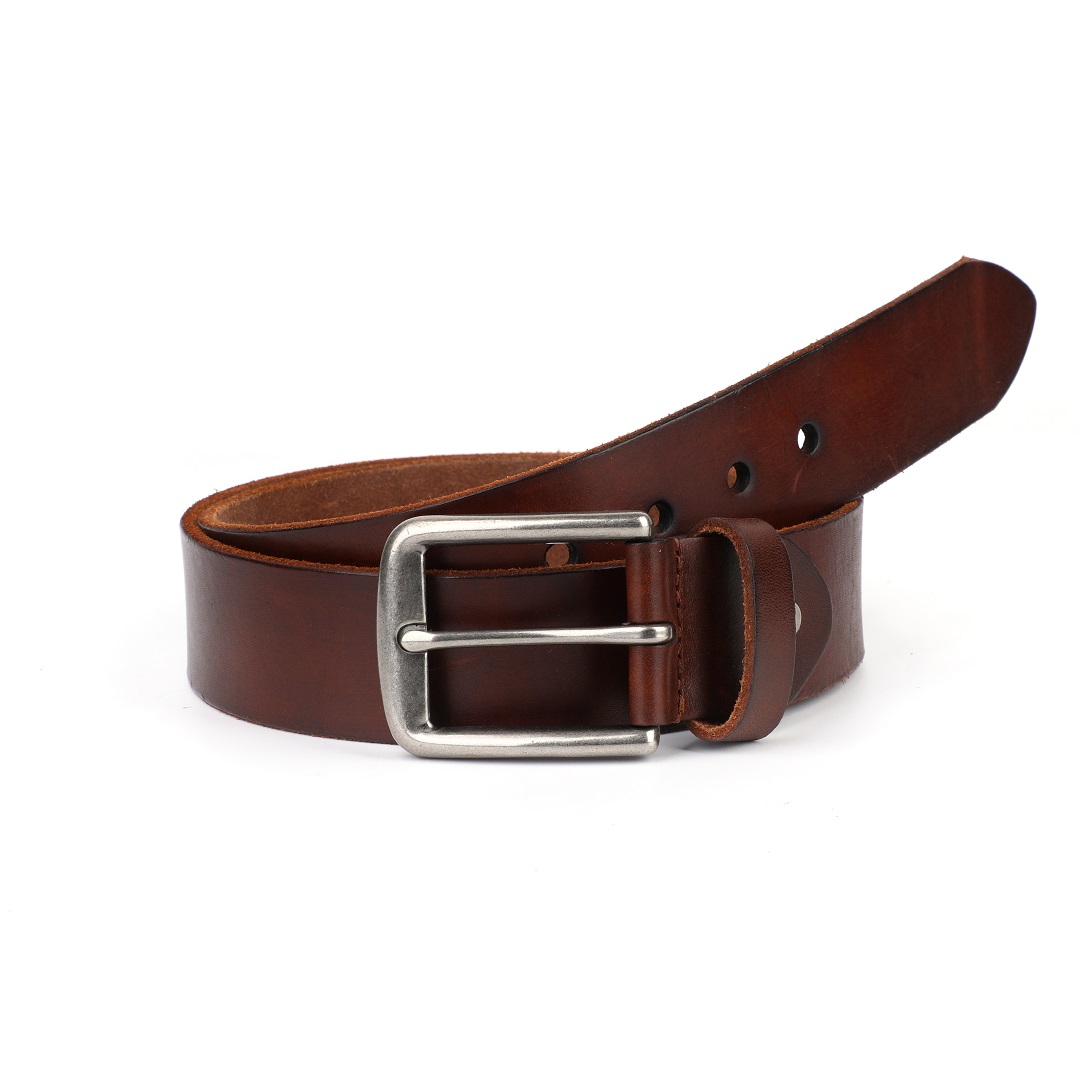 causal vintage full grain leather belt for men 4.0cm