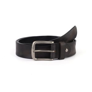 men's fashionable top grain leather belt for jeans 4.0cm
