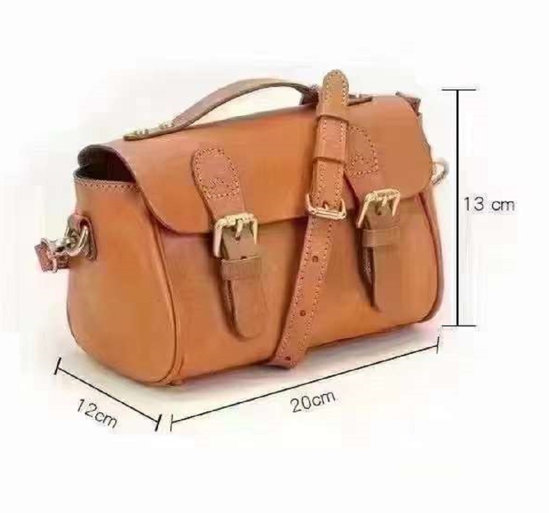 versatile fashion full grain leather cambridge bag for women