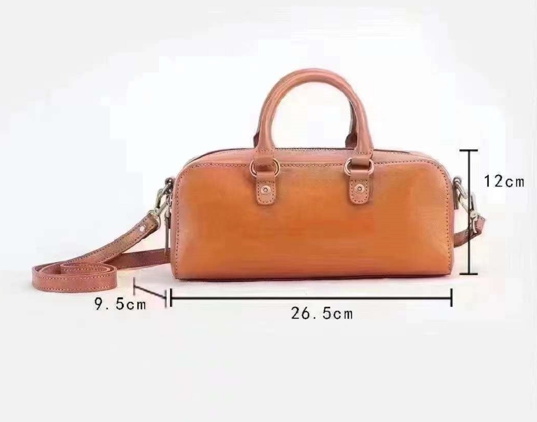 vintage handcfrated square leather shoulder bag, crossbody bag for women