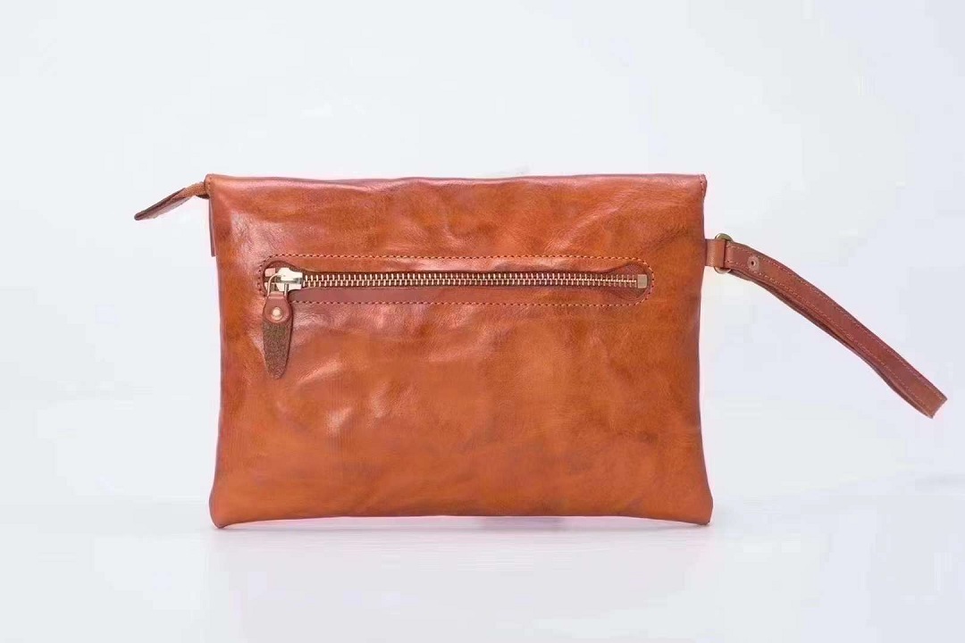 full grain italian leather wristlet clutch wallet purses crossbody bags for man