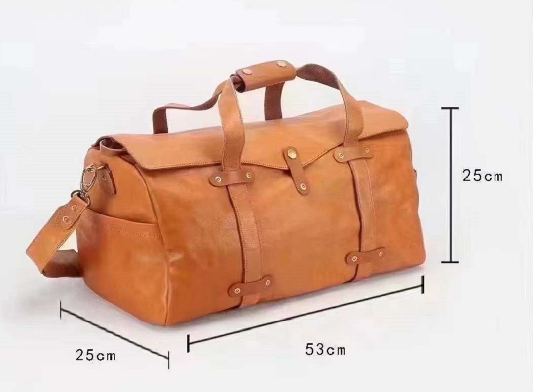 italian leather travel bag, vintage duffle bag,full grain luggage bag for men
