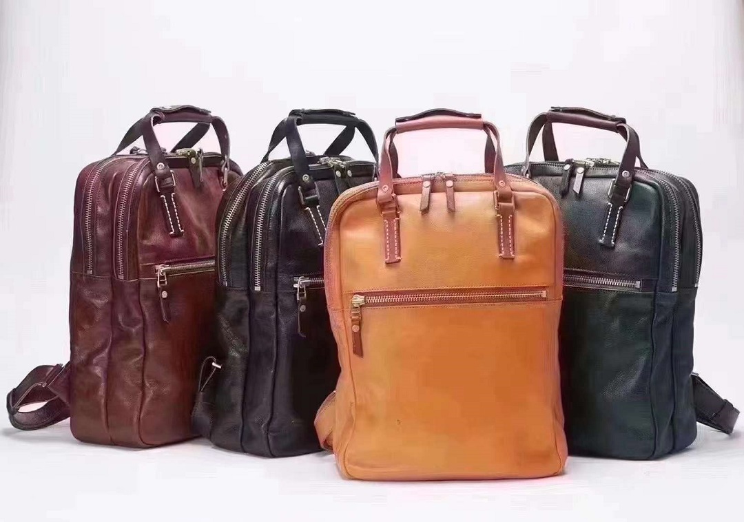 handmade italian full grain leather laptop bag top grain leather briefcase for men and women