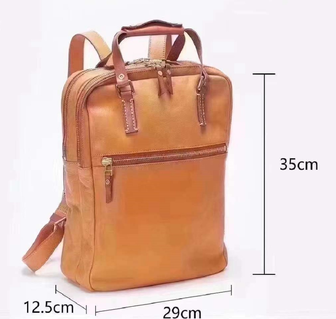 handmade italian full grain leather laptop bag top grain leather briefcase for men and women